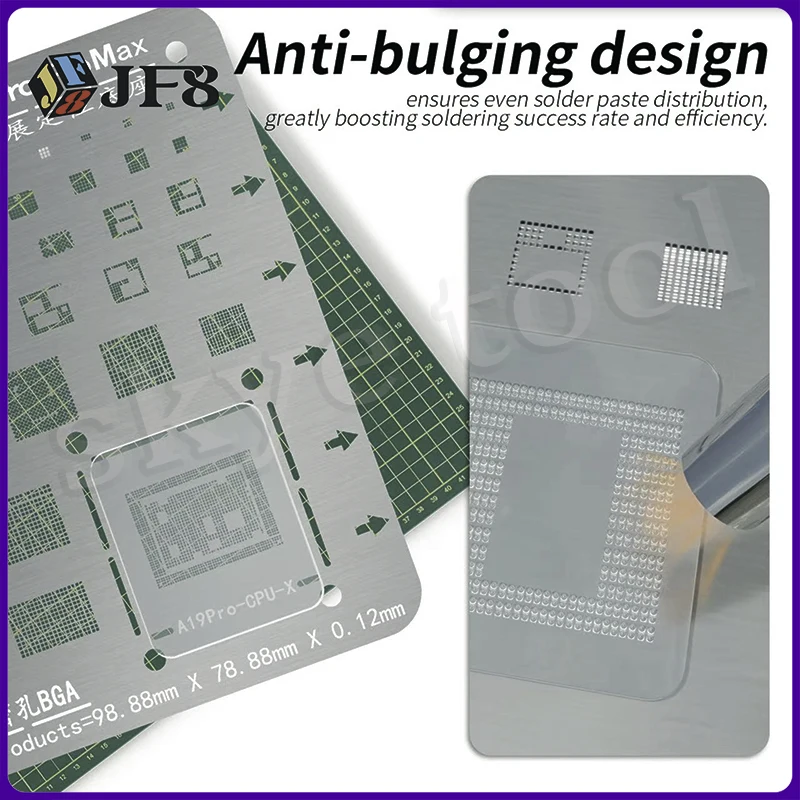 JF8 3x Mobile Phone Repair Explosion-proof Tempered Tin Plated Glass Advanced Auxiliary Tool for Soldering Chip BGA Motherboard
