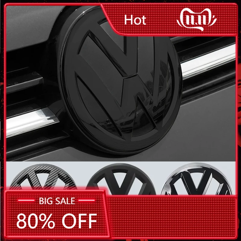 

Для VOLKSWAGEN VW: 2 шт. наклейки-эмблемы на переднюю решетку радиатора, логотип для Volkswagen VW Golf 5 MK5 GTI, 129 мм x 113 мм