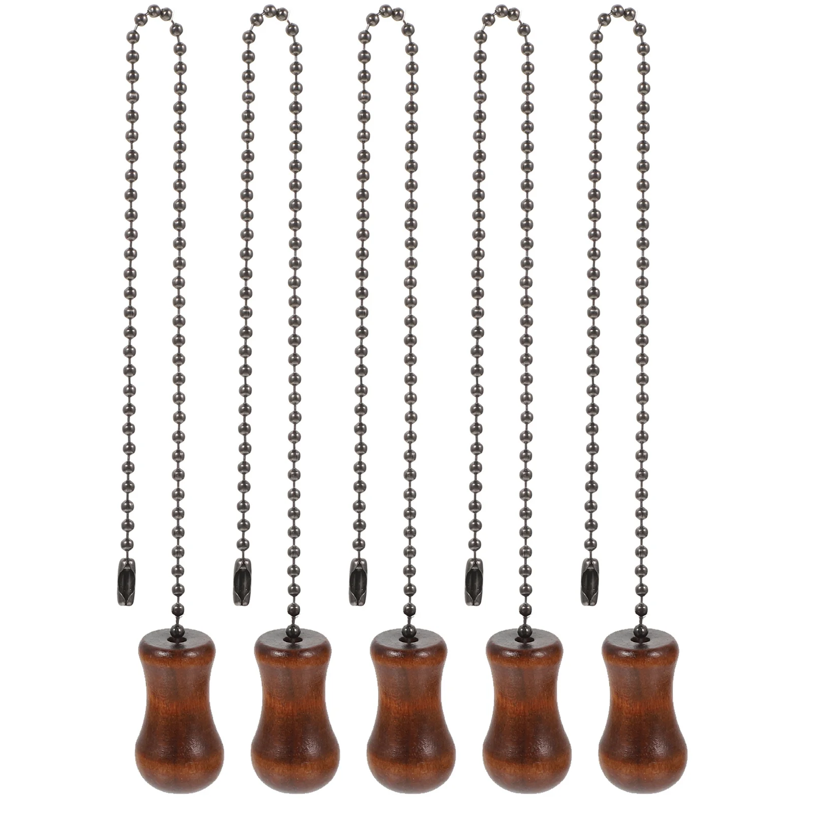 

5 шт., винтажный стиль, цепочка для потолочного вентилятора, ручка, деревянная цепочка на конце для освещения, вентиляторы, декоративная лампа, аксессуары для вытягивания