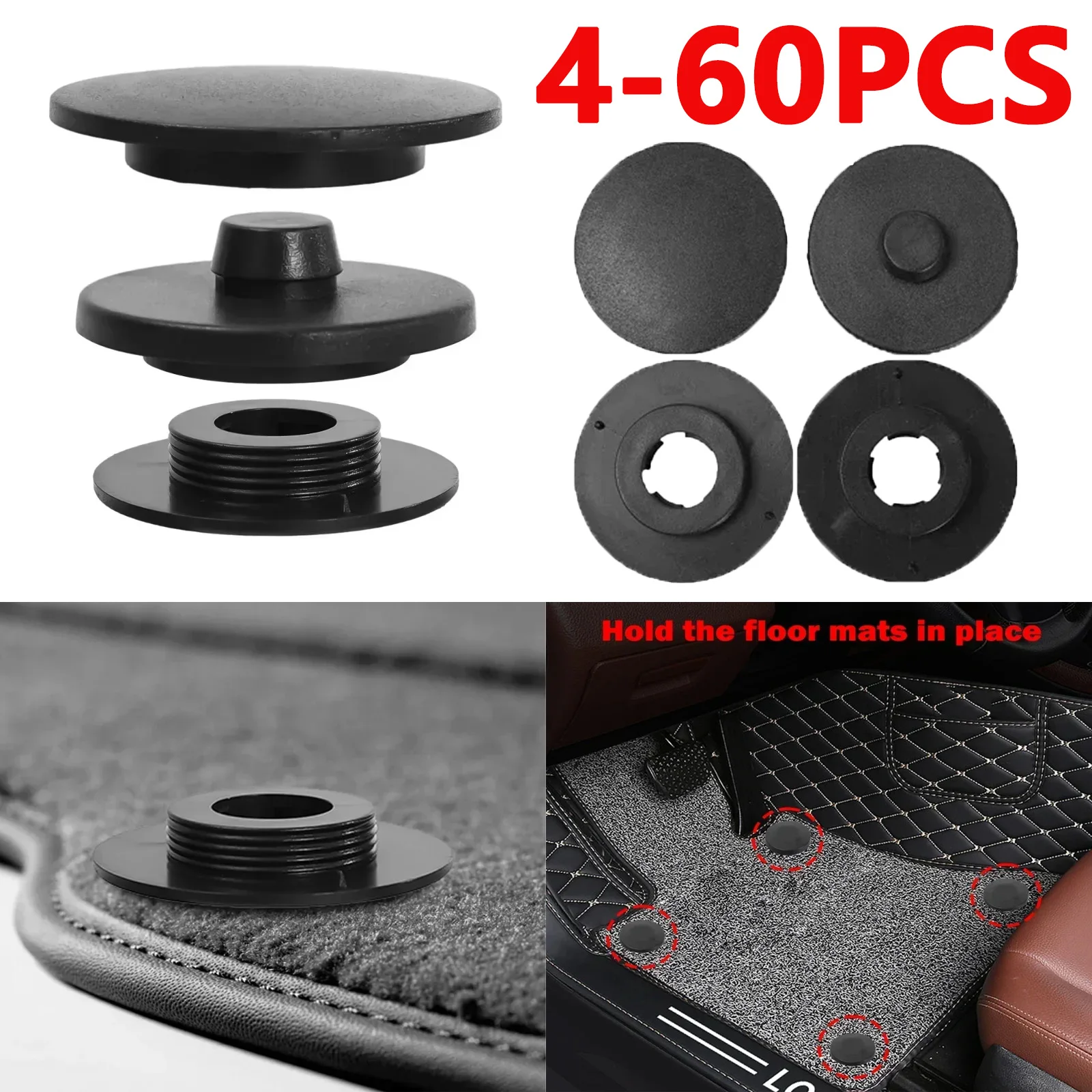 Abrazaderas de Fijación para Alfombrillas de Coche, Accesorios de Fijación, Herramientas Universales, Antideslizantes, Agarres de Doble Capa, Juego de Clips de Fijación