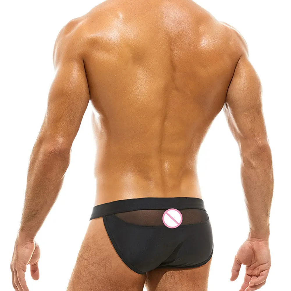 Men's White Swim Briefs Sexy Swimming Triangle Short Summer Sport Beach Pants Swimsuit Swimwear Sexy Male Bathing  Suilt Surfing