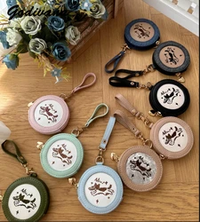 Original Cute Dog Frisbee Embroidery Bag Pendant Badge Bolso Itabag Charms Japanese Style Cute Bag Accessories