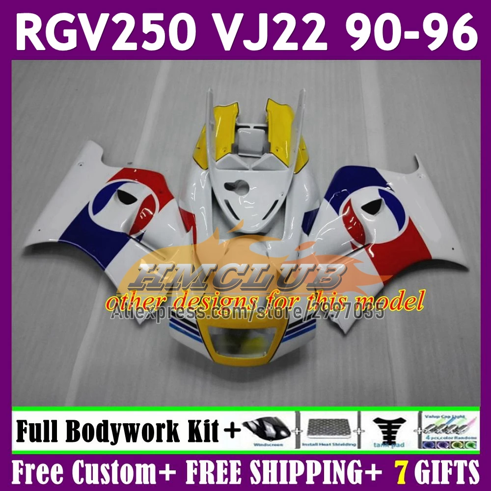 VJ22 For SUZUKI SAPC RGV250 59No.26 RIZLA blue RGV-250 1990 1991 1992 1993 1994 1995 1996 RGV 250 90 91 92 93 94 95 96 Fairing