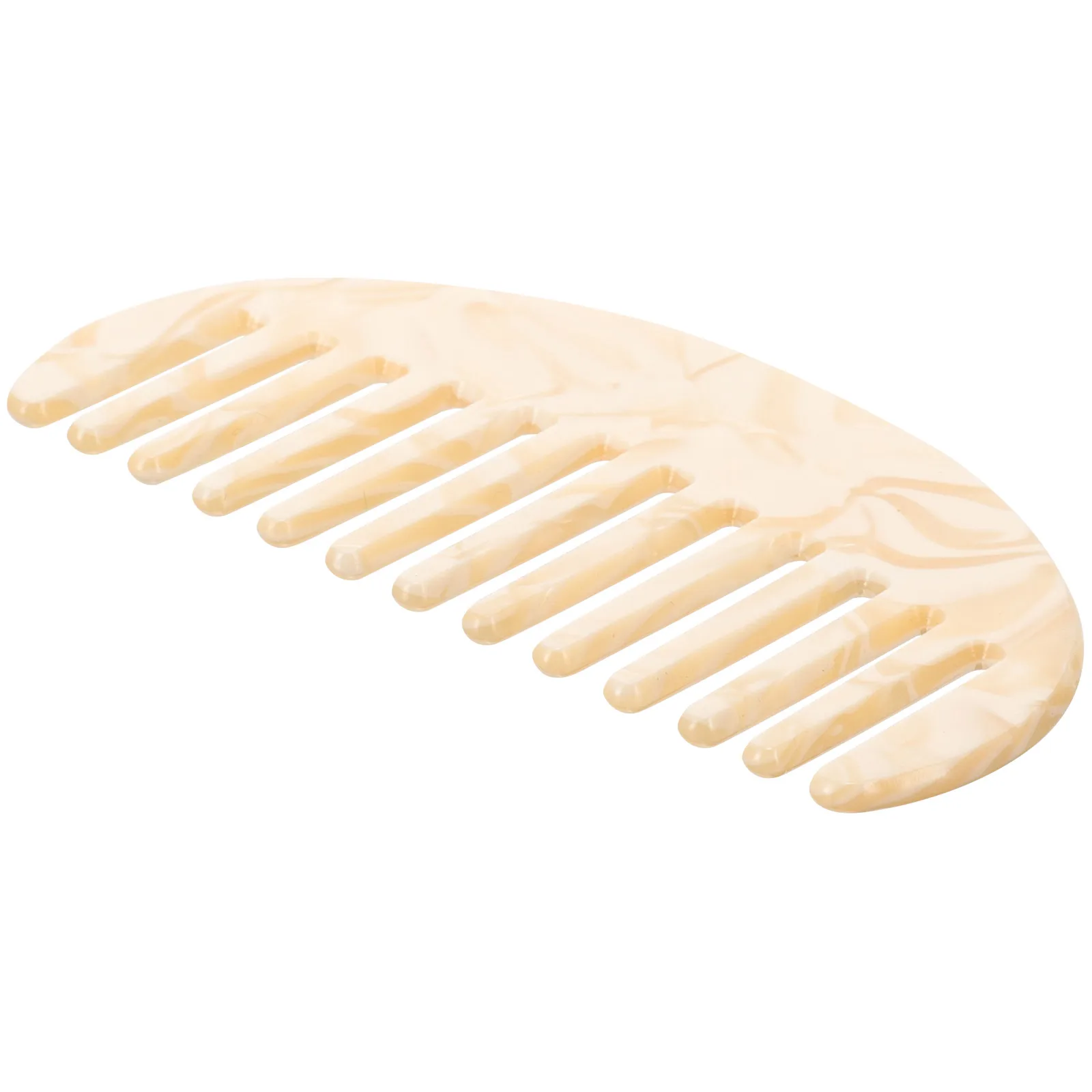 

Comb AceticMaterial WideTooth Detangler Women CurlyHair SmallSize Portable Smoothing HairCombs WetCurl Clumping