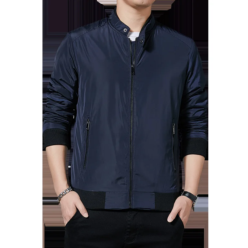 

Повседневная мужская куртка с воротником Jaet Youth Busin Верхняя одежда на молнии Long Sve Regular Fit Faionable Верхняя одежда