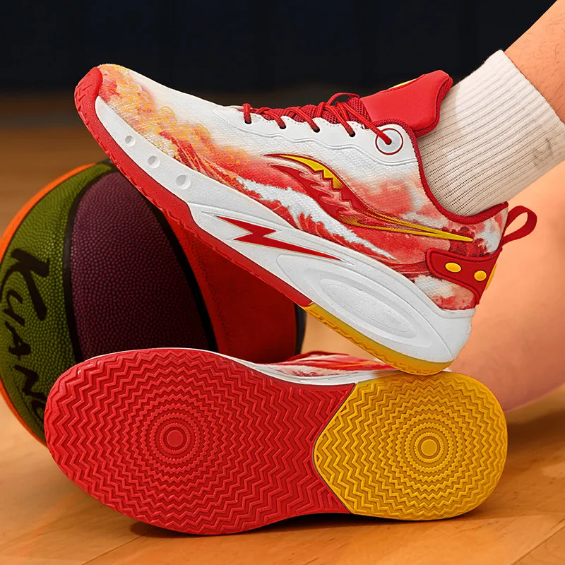 Basketball Shoes Professional Men Wearable Sports Shoes High-Quality Training Field Basketball Boots Unisex Cushioned Sneaker