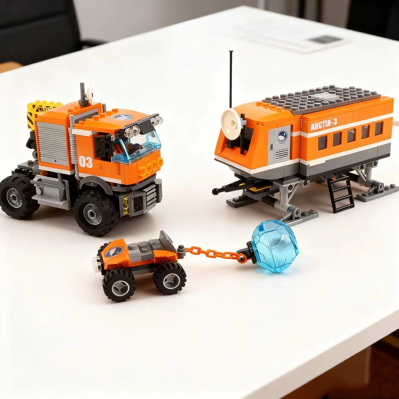 

Third Party Compatible MOC Sets City Series Building Blocks Arctic Camp Outpost Polar Adventure Car Toys Kids Gift