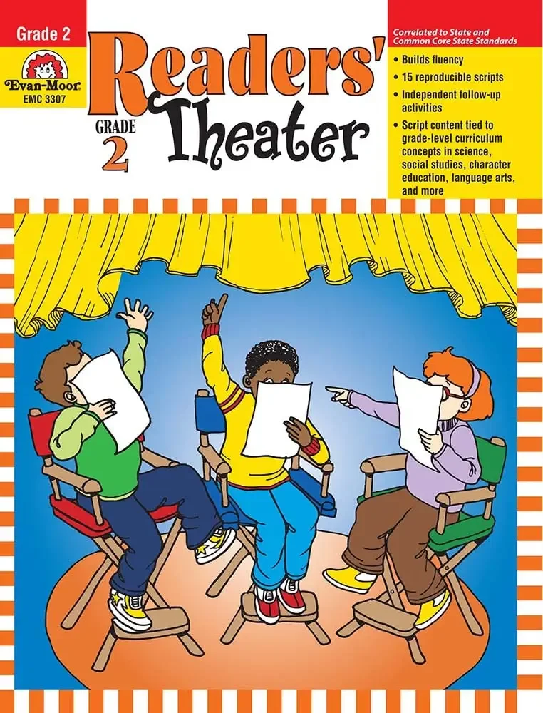 Evan-Moor Readers' Theater, Grade 2 Workbook,aged 5 6 7 8, English book 9781557998910