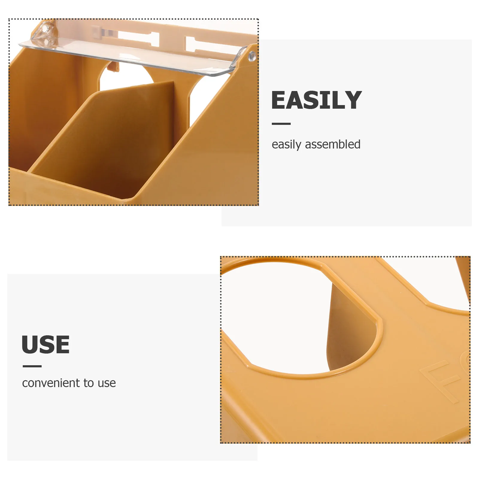 

Hanging Pigeon Feeder Large Capacity Durable Bird Feeding Container Cage Mounted Food Dispenser For Parrot Pigeon Pets