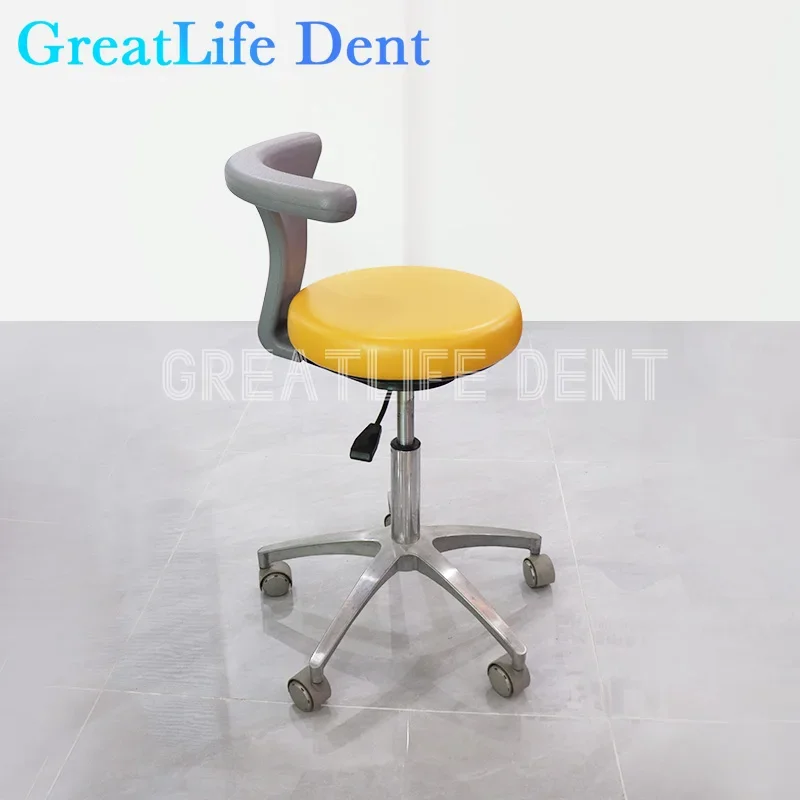 GreatLife Dent Dental Saddle doctor seat dentist 360° Rotation lift beauty nail dentist chair tattoo embroidery surgical chair