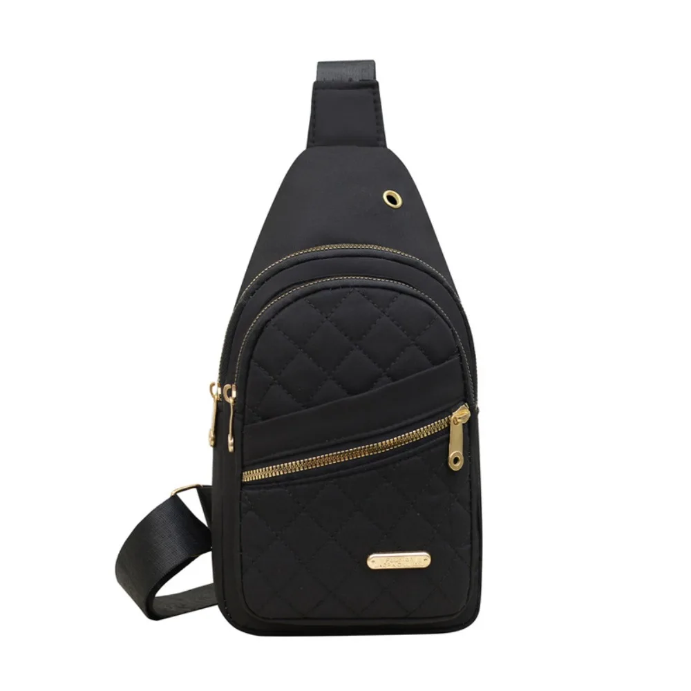 Modische, mehrschichtige, gesteppte Umhängetasche für Damen, Oxford-Stoff, einfarbig, lässige Schultertasche, große Kapazität, Brusttasche, ideal für Outdoor-Aktivitäten und Reisen. – Detail 11