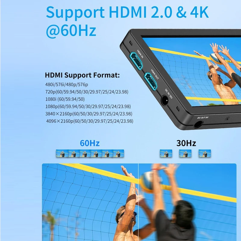 FEELWORLD T6 6-Zoll-Kamerafeld-DSLR-Videomonitor Wellenform LUT HDR 4K HDMI 1920 x 1080 IPS-Aluminiumgehäuse für Videoaufnahmen