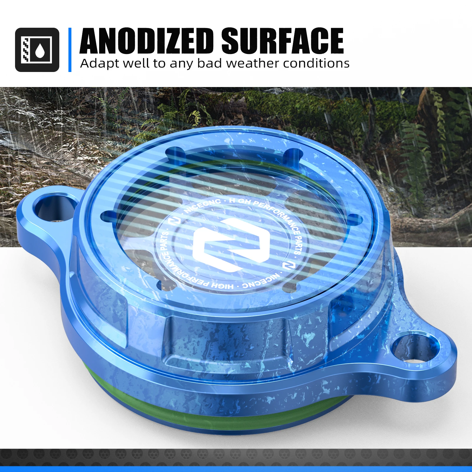 NICECNC For Yamaha YZ250F WR250F 2015-2024 Transparent Oil Filter Cover Cap WR450F YZ450FX 2016-2023 YZ250FX 2015-2023 YZ450F