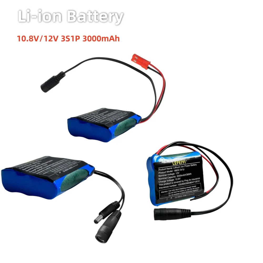 

3S1 P 10.8V/12V for converting screwdriver batteries to 12v 3.0Ah Li-ion batteries + 12.6V charger