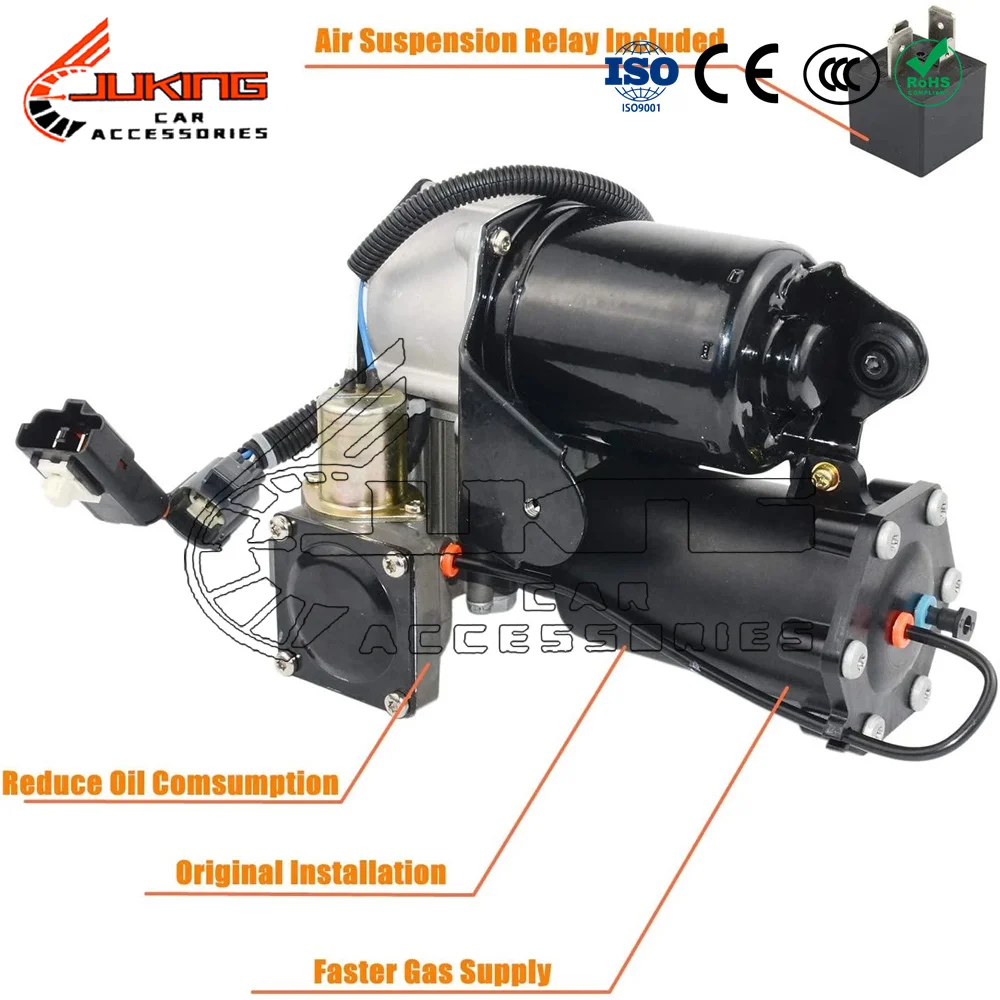

NEW AP03 LR023964 Hitachi Style Air Suspension Compressor Pump +Relay For Land Rover Discovery 3&4 LR3 LR4 Range Rover Sport