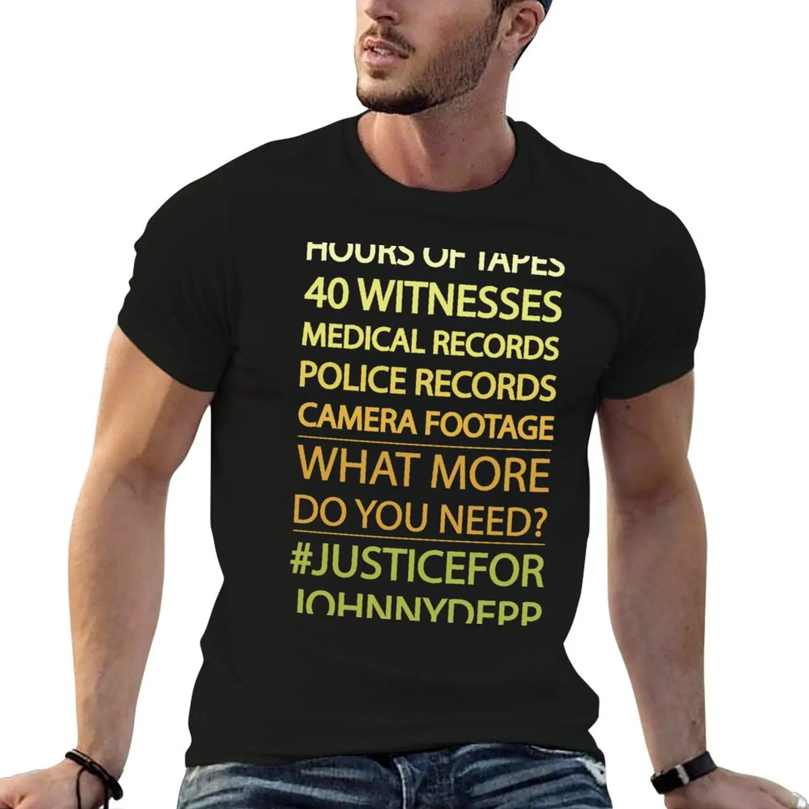 Justice for Johnny Depp T-Shirt Comfort Stretch Tee Shirt