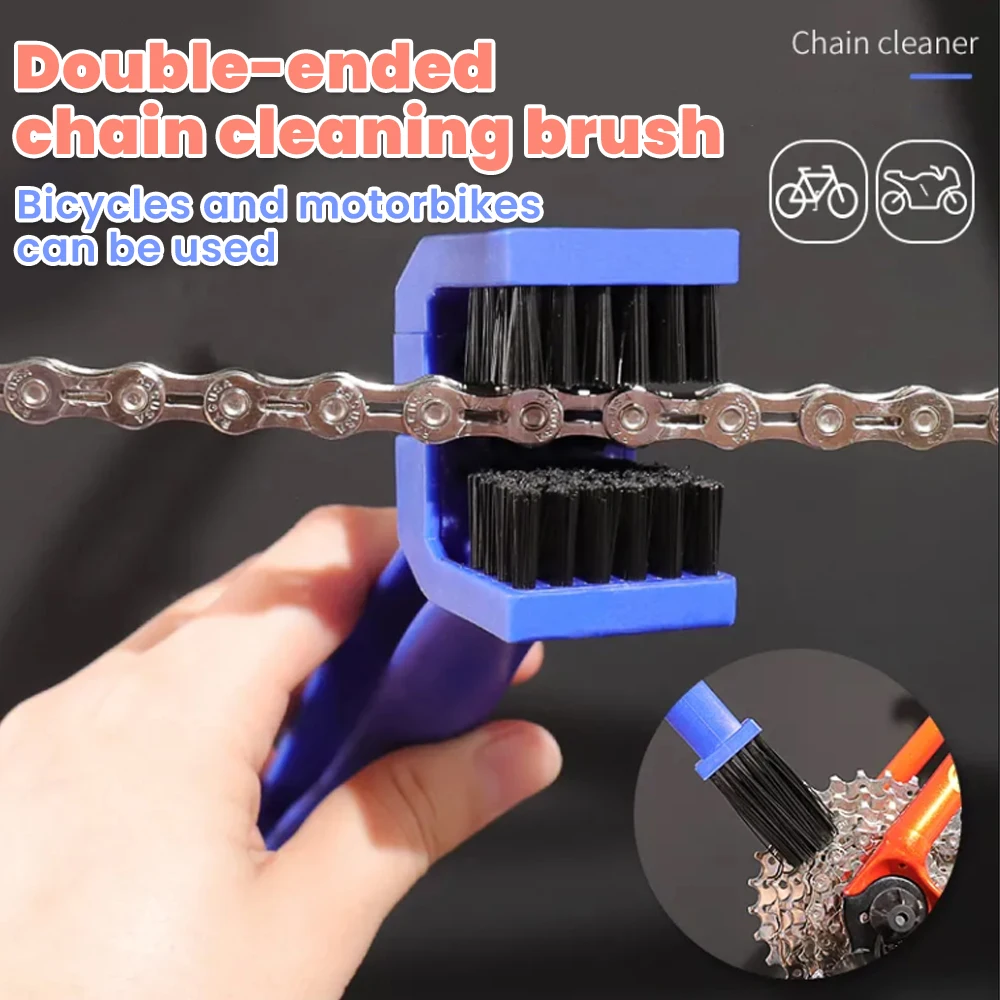 1/3PCS Bicycle Chain Cleaner Brush 3D Bicycle Motorcycle Cleaning Cycling Clean Chain Cleaner Outdoor Scrubber Tool for Road MTB