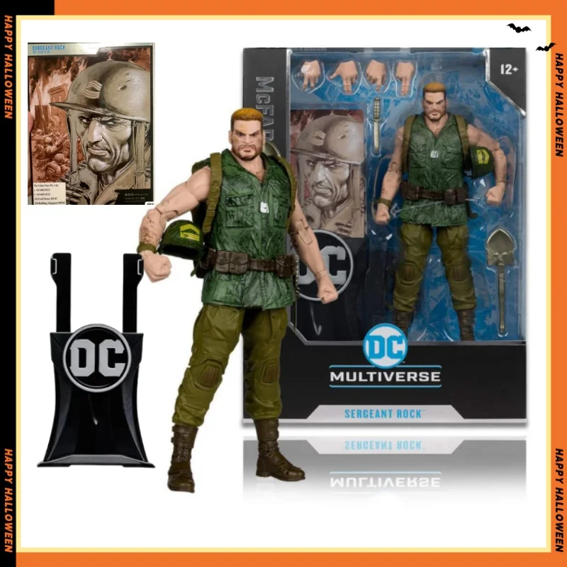 Macfarlane Movie Anime Figure Sergeant Rock Platinum Edition Variant Version Action Figure Model Toys Collection