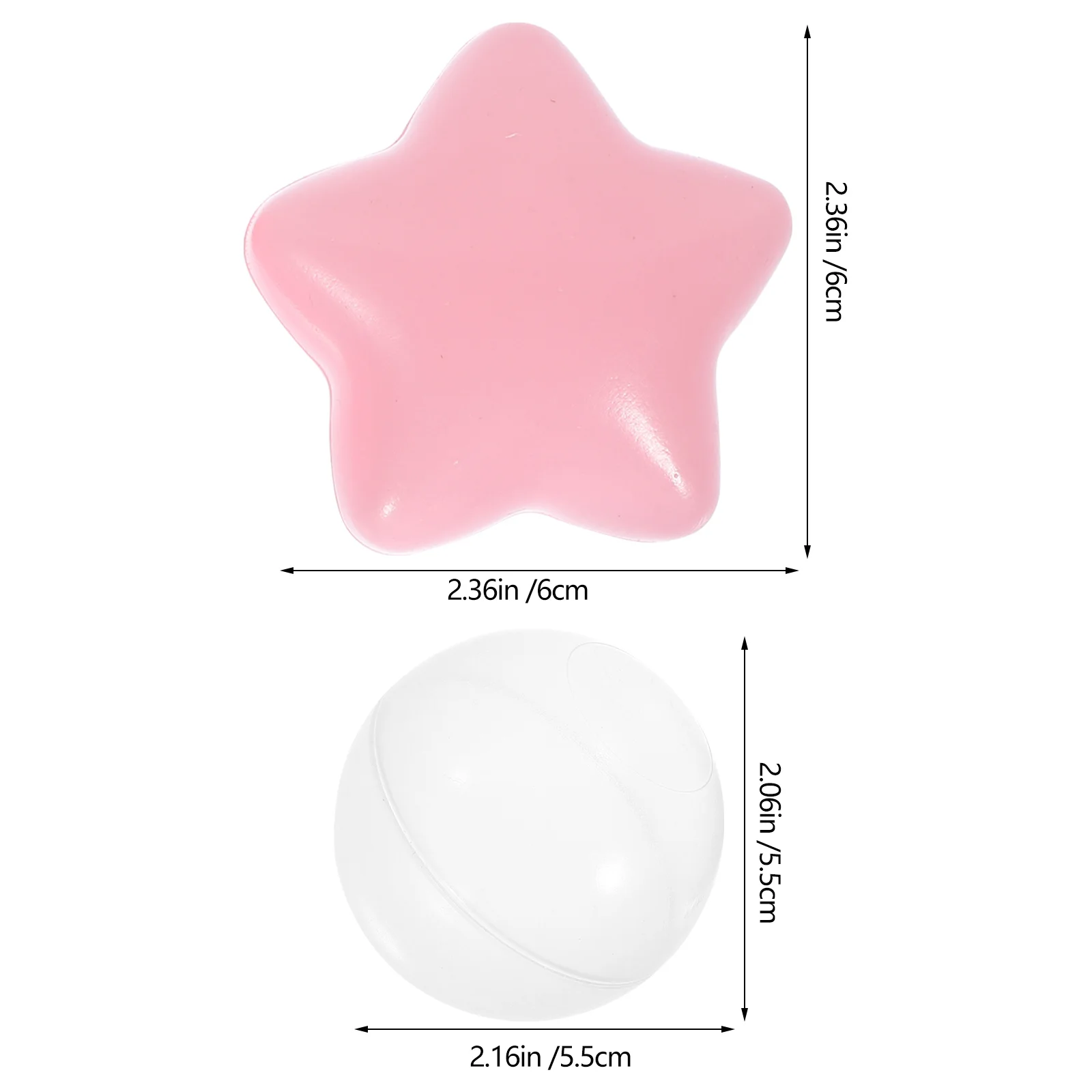 100 pz Forma di Stella Oceano Palle di Plastica Morbida Per Bambini Pits Palline Per Piscina di Palline Tenda Trampolino Camera Per Bambini Nuoto Gioco Pit All'aperto