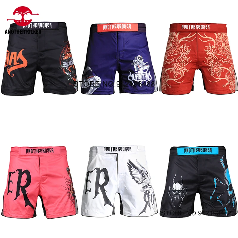 

Short MMA Sublimated Fight Pants Men Women Kids Martial Arts Wrestg Grappg Clothing Muay Thai Bo BJJ Kickbo Shorts