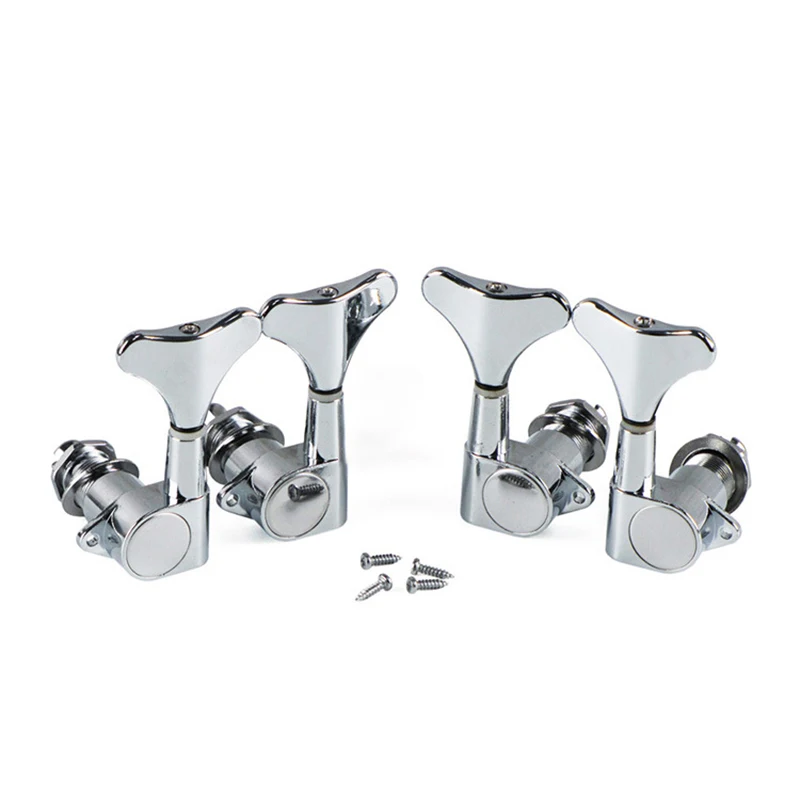 

4Pcs/Set Electric Bass String Knob Enclosed Tuning Pegs Machine Heads Tuners Metal Tuning Peg for Electric Bass Guitar Parts