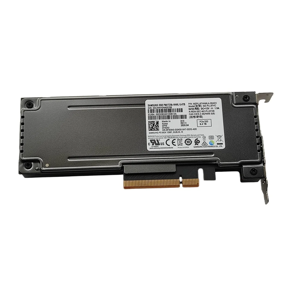 New Original For Samsung PM1725B 1.6T For HPE Lenovo version PCIE3.0X8 AIC card enterprise grade high-speed solid-state drive