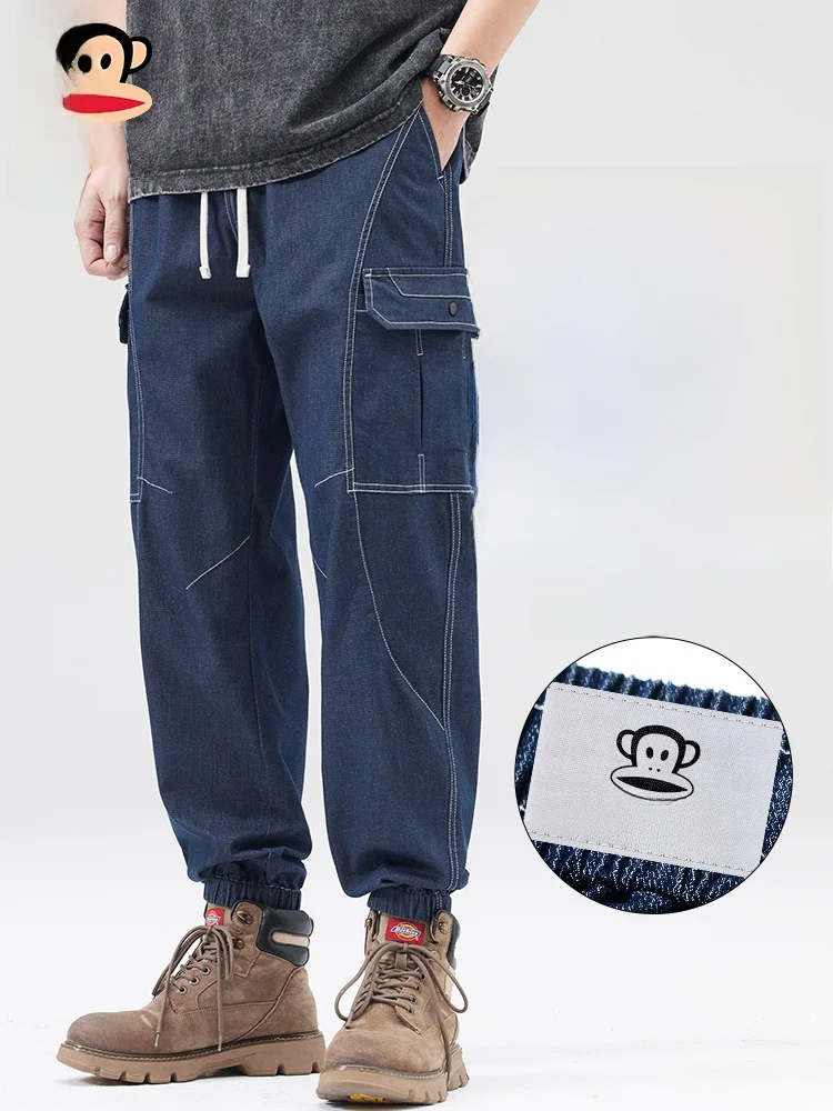 

PaulFrank оригинальный цвет, весенне-осенние мужские джинсы, свободные прямые брюки, молодежные модные хлопковые и полиэстеровые брюки