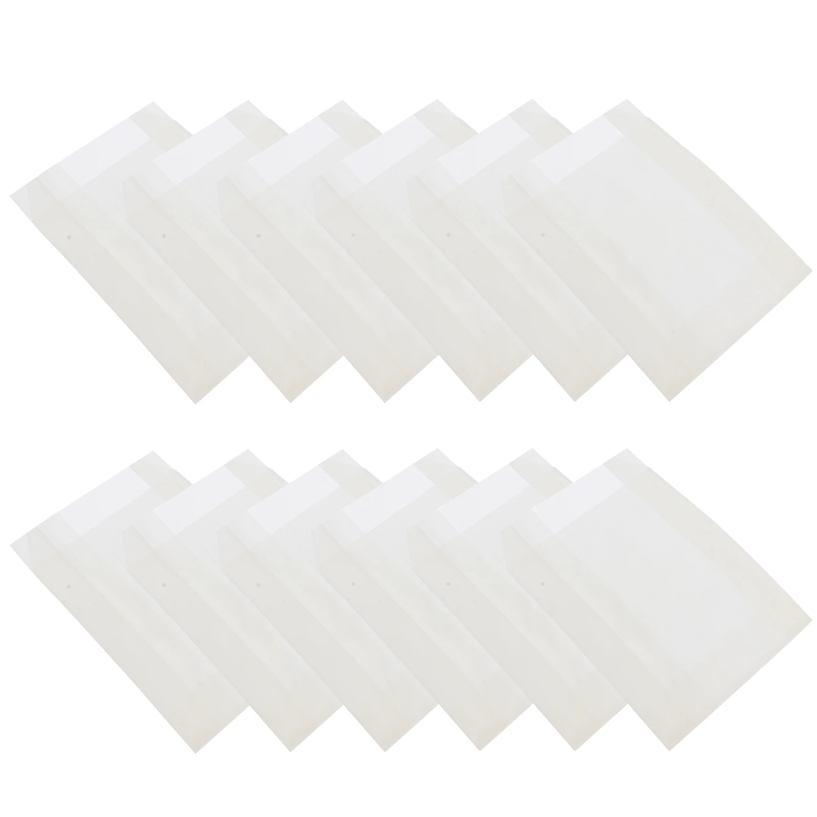 

100 Pcs White Oil Proof Food Packing Bags Snack Takeaway Disposable Chip Wrapping Container Fried Chicken Wing Kitchen