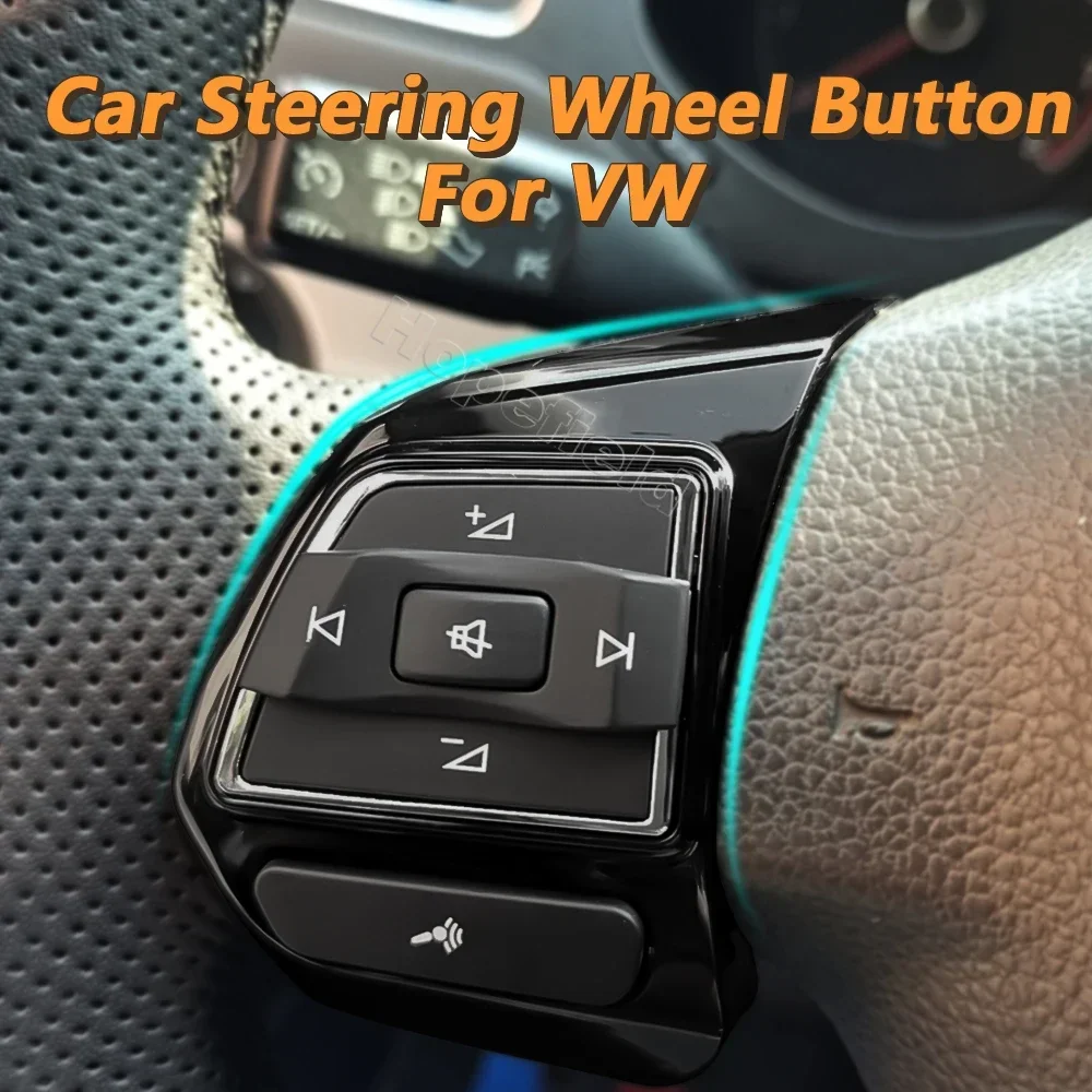 LED Steering Wheel Button audio switch touch screen control for VW Golf 6 MK6 Polo Jetta MK5 Touran Caddy EOS modify interior