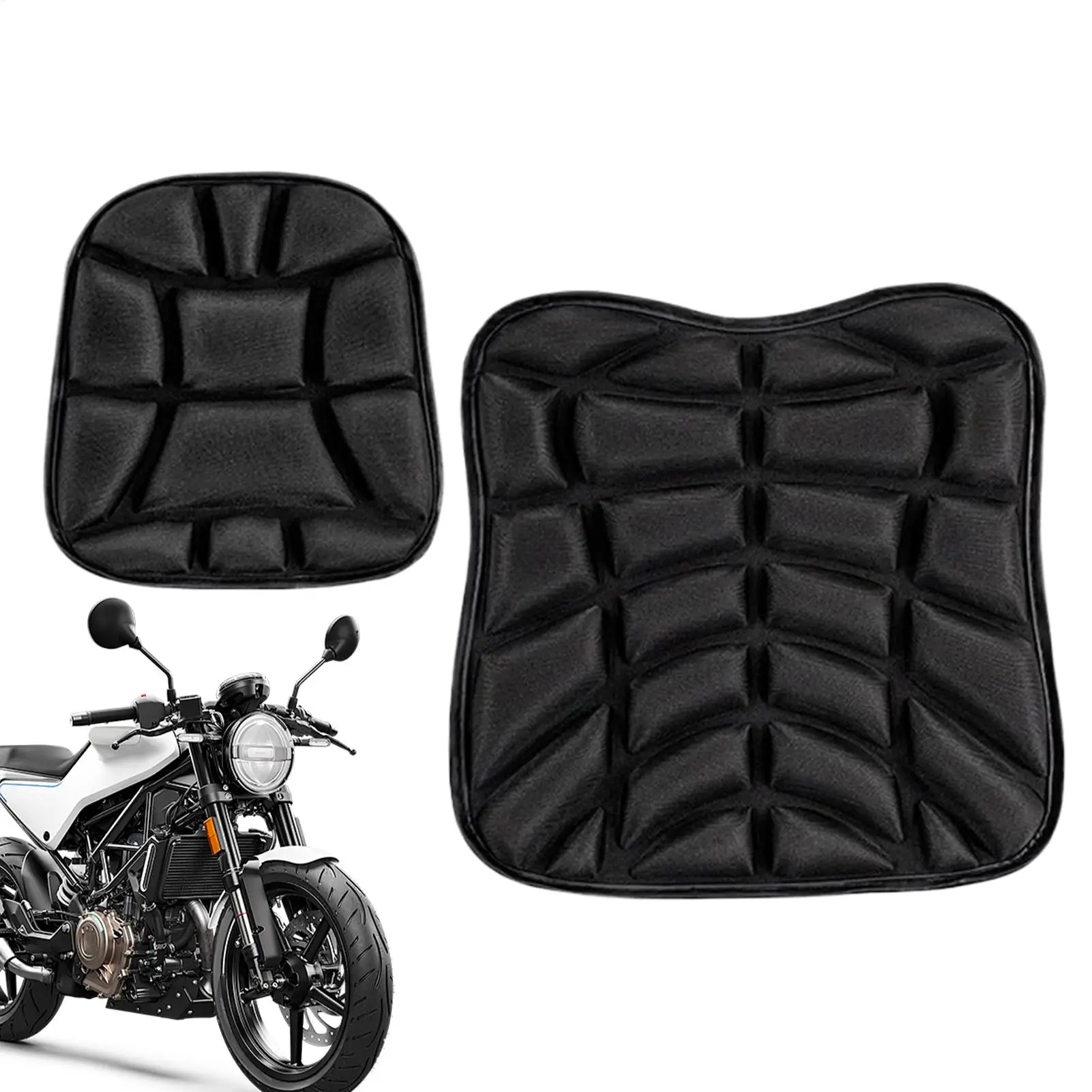 

Motorcycle Seat Pad Motorcycle Passenger Seat Cushion Ergonomic Shock Absorbing Motorbike Accessories For Camping Touring Urban