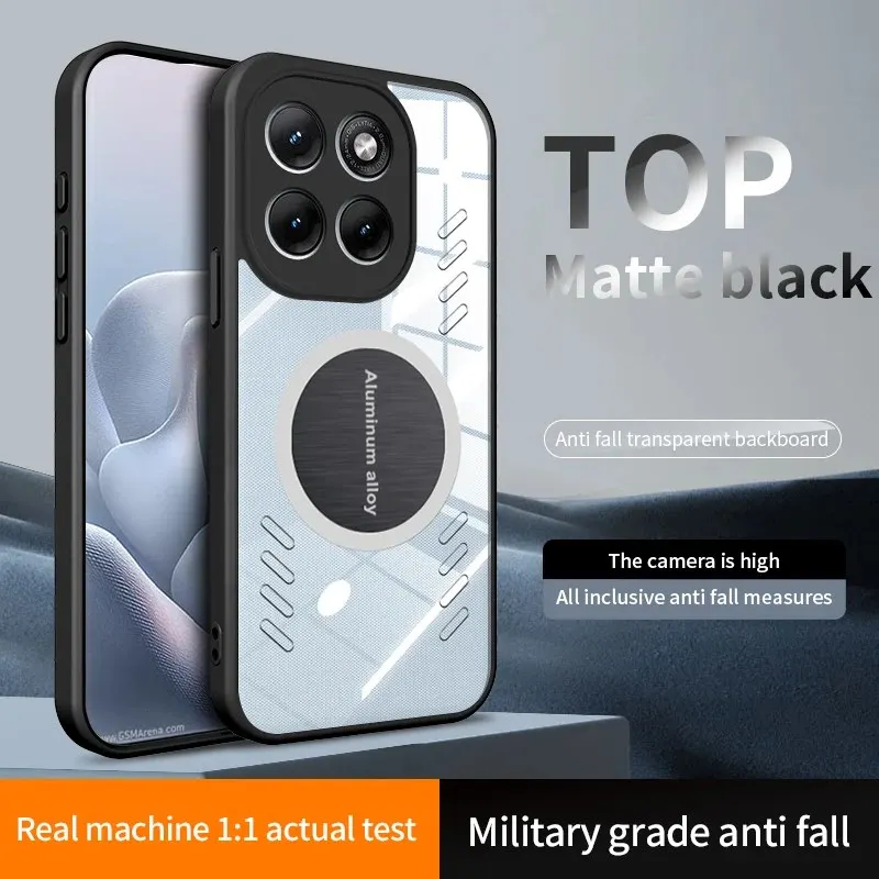 Breathable Phone Case For MOTO Edge 70 Pro Pro+ Ultra Max Fusion Fusion+ 5G Heat Dissipation Case Transparent PC Magnetic Cover view 2