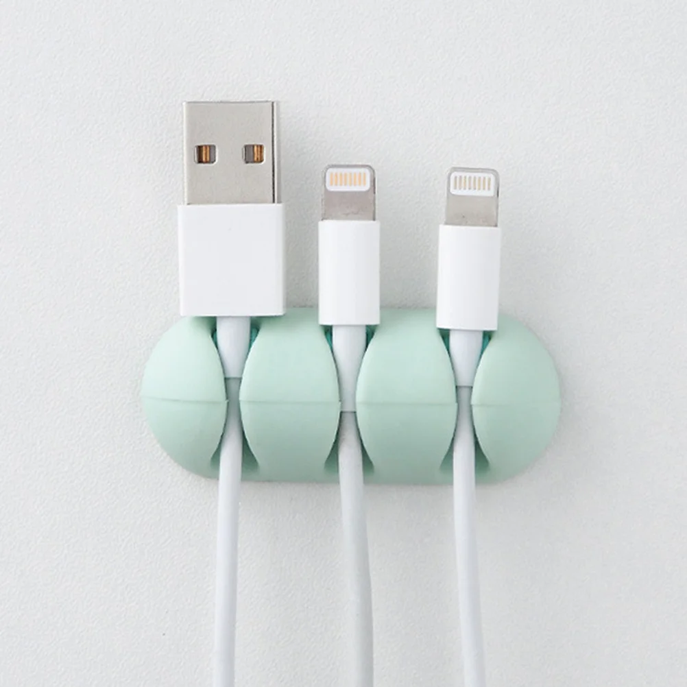 

6pcs Wire Organizer Clips Silicone Cable Management Tool For Desktop Cabinet Cord Holder Wire Fixator Storage