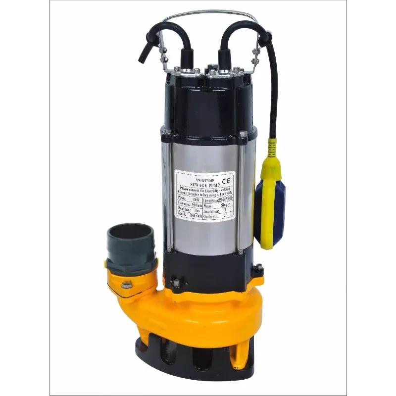 V180 single three-phase automatic small non-clogging sewage pump sewage pump large flow anti-blocking submersible sewage