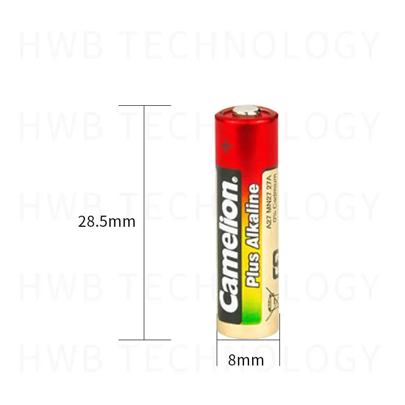 Wholesale 5pcs/lot New 12V Camelion A27 27A Ultra Alkaline battery/alarm batteries Free Shipping