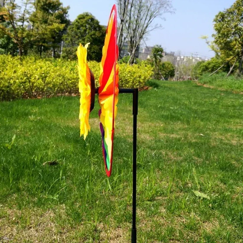 10st Binnenplaats Decoratie Kleurrijke Zonnebloem Windmolen Plastic Cartoon Outdoor Speelgoed Draaiende Windmolen Kinderspeelgoed