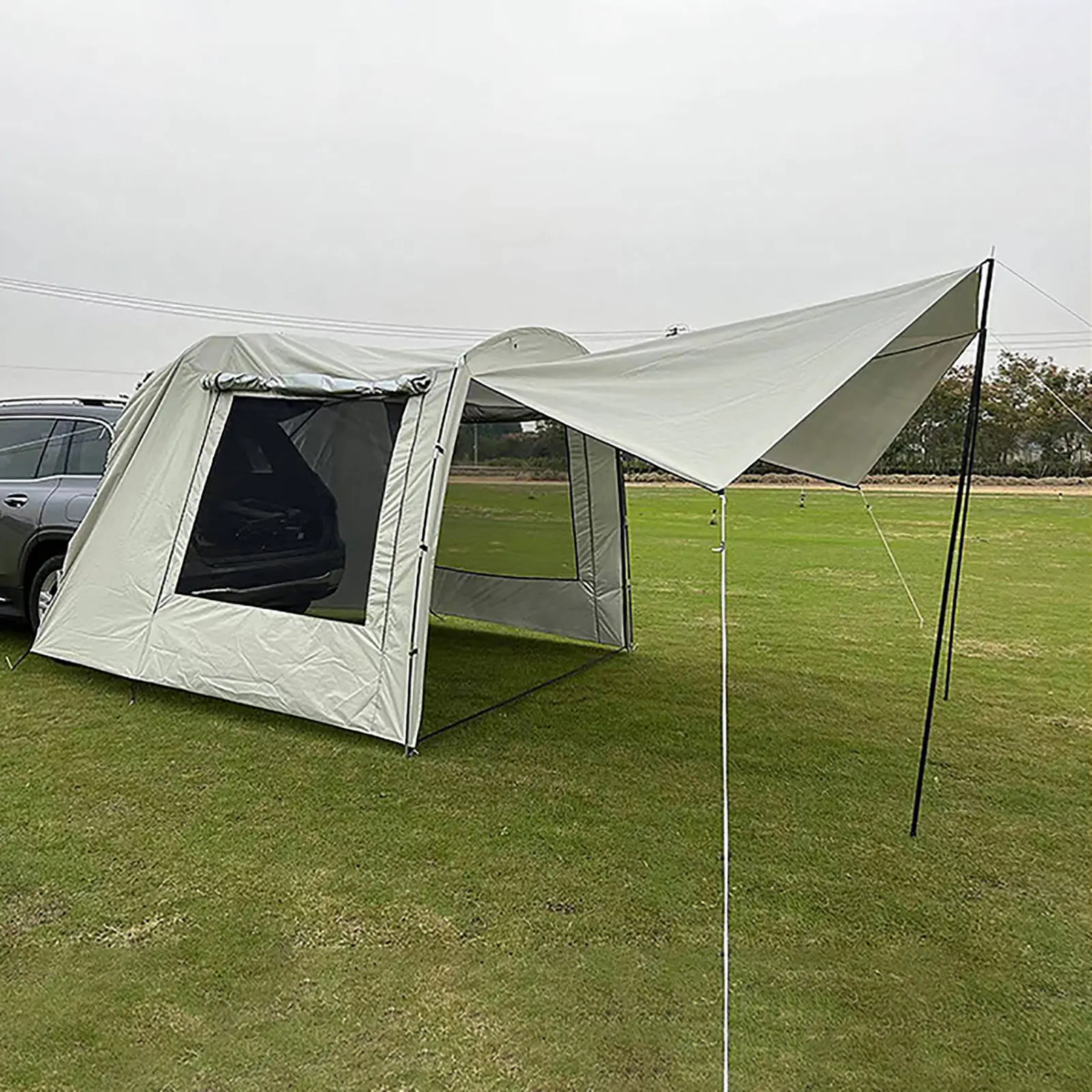 

Car Awning Sun Shelter Car Tents For Campers SUV RVing Car Camping Extension Trailer Universal Canopy Traveling Family