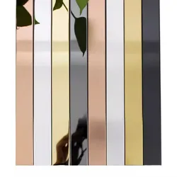 DIY Ceiling Edge Mirror Strip 3M Self-adhesive Acrylic Art Wall Tile Stickers Decor 3D Wall Stickers Decoration TV Background
