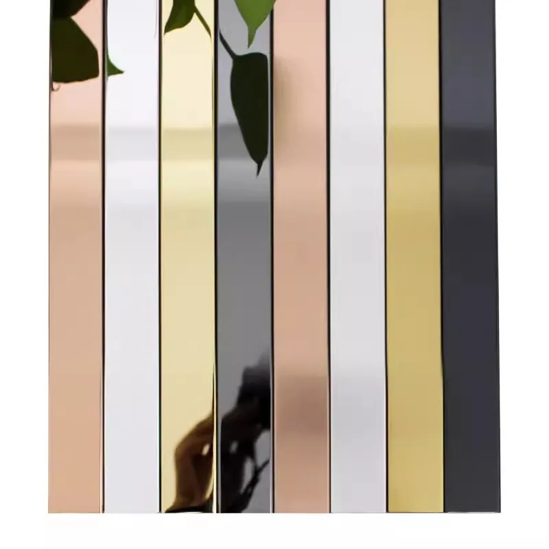 DIY krawędź sufitu lustro pasek 3M samoprzylepne akrylowe artystyczne naklejki na kafelki ścienne wystrój 3D naklejki ścienne dekoracja tło telewizora