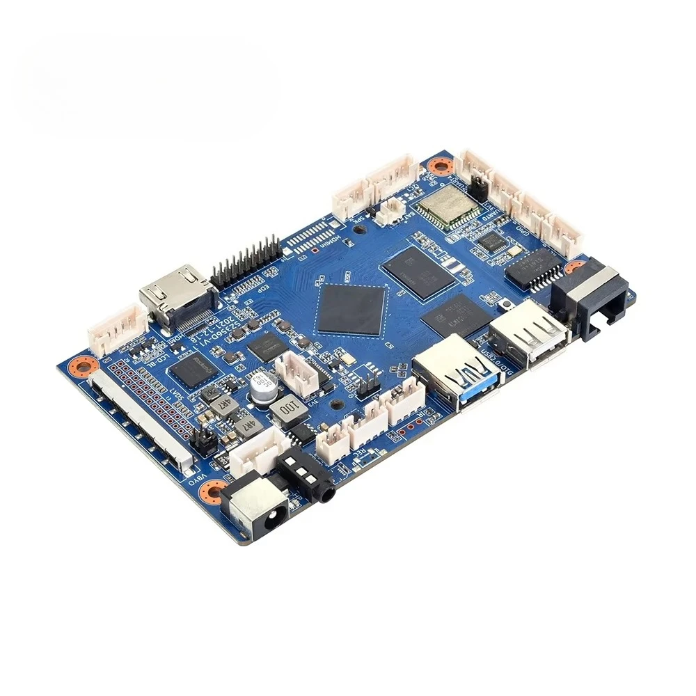 เมนบอร์ดเครื่องเล่นรถยนต์สำหรับผู้ขายทอง ชุดเมนบอร์ด CPU Rockchip RK3566 V-by-one Arm Android Linux