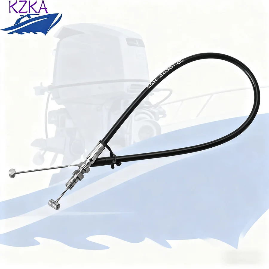 6GH-26301-00 6N0-F6301-10 خنق كابل آسى لياماها 6HP 8HP 2T محرك القارب 6G1-26301-02 6GH-26301 المحرك يستبدل أجزاء