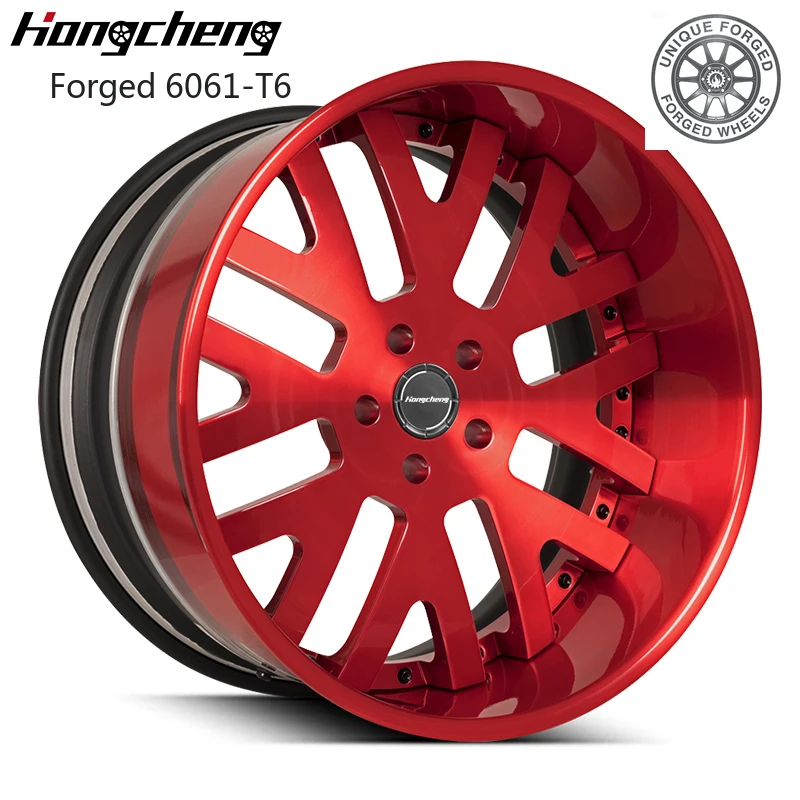 

2026 New 2 Piece Deep Concave Rim 5 Hole Alloy Wheels 5x114.3 5x112 18 19 20 21 22 24 Forged Performance Wheels