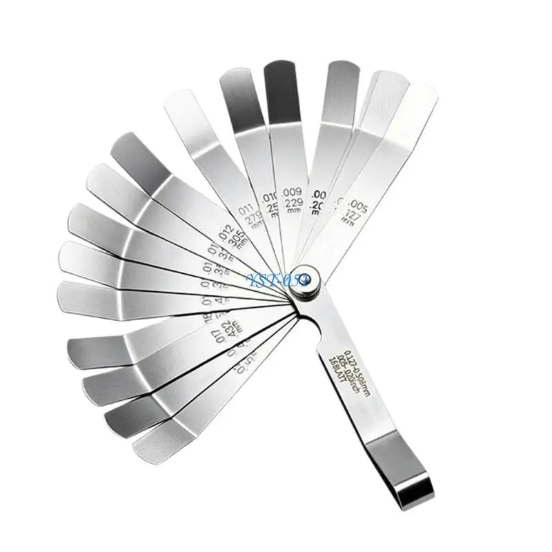 E15A 32 Blade Stainless Steel Feeler Gauge For Gaps Measurement In Machinery And Equipment High Precisions Multipurpose