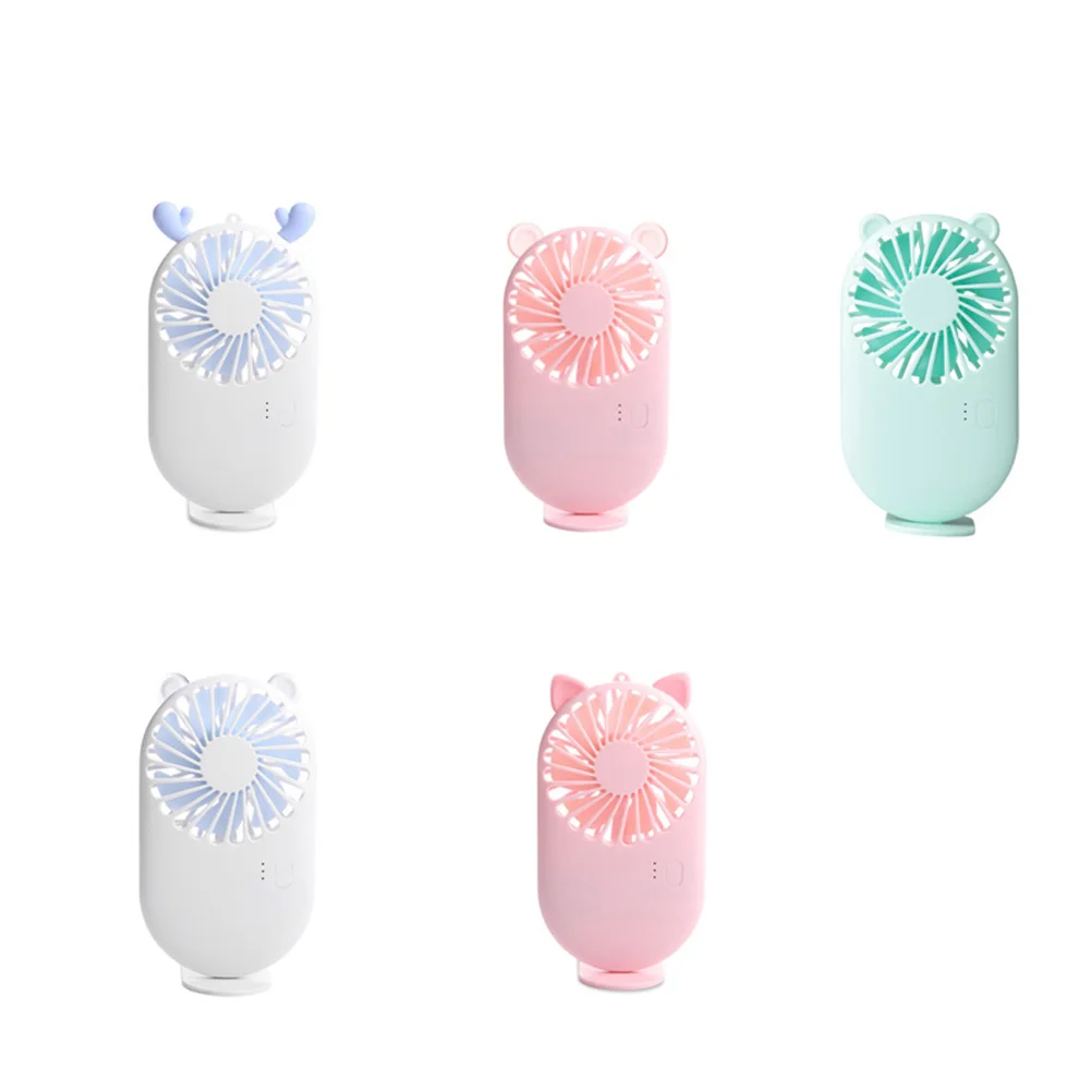 

Usb Rechargeable Mini Portable Silent Handheld Cooling Fan For Office Home School Green Low Noise Dissipation Slience