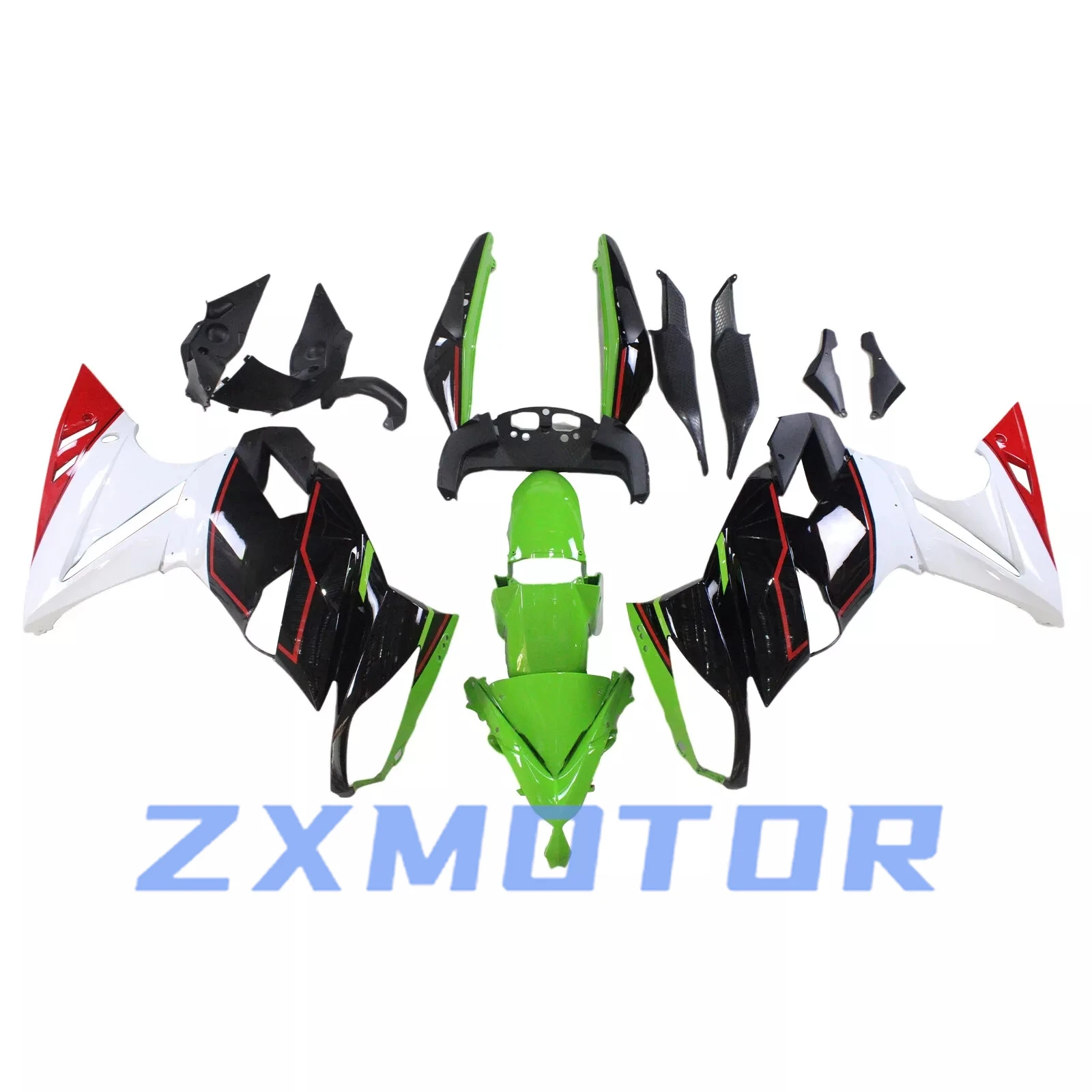 Rebuild Motorcycle Fairings ER-6F 2009 2010 2011 Aftermarket Injection Fairing Kit Bodywork for KAWASAKI NINJA650R 09 10 11