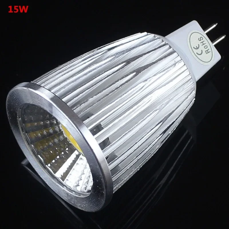 1pcs Super deal MR16 COB 9W 12W 15W LED Light Bulb MR16 12V, 110V 220V  Warm White / Pure / Cold White led LIGHTING
