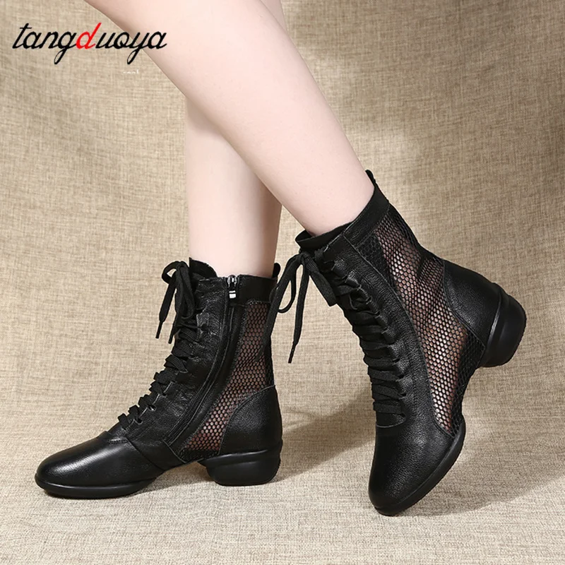 High Quality Fashion Dancing Boots Women Jazz Dance Shoes Soft Women's Ballroom Modern Dancing Shoes Ladies Dance Boots Sneakers