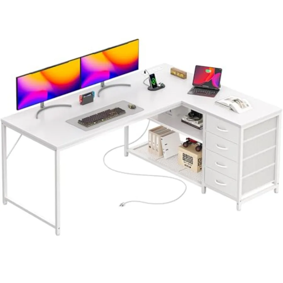 53" L Shaped Desk W…
