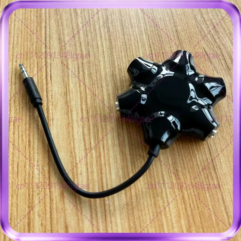 1pcs For Baseus 5-hole earphones, lossless sharer 3.5mm AUX one-to-five music sharer, one point five