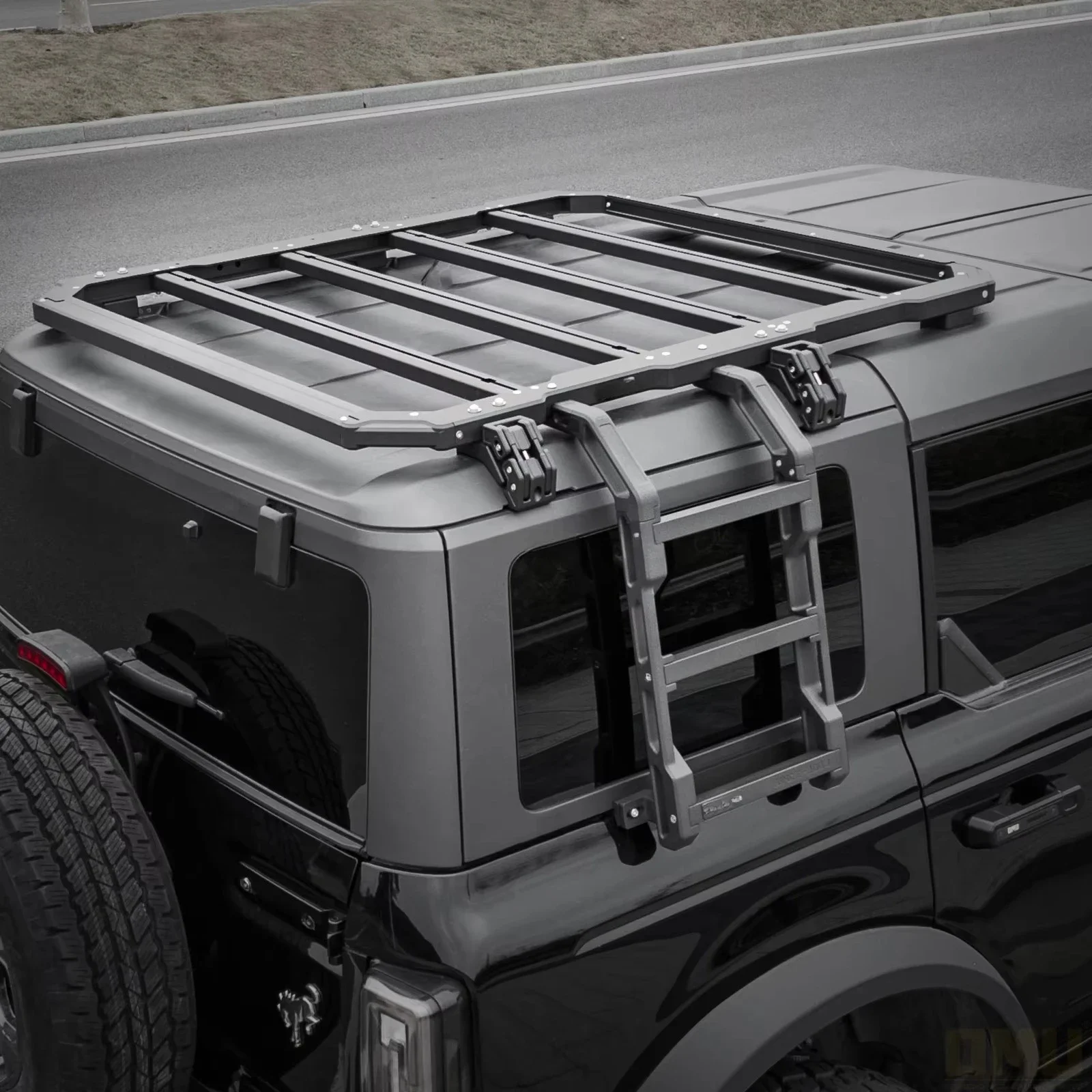 OMU Genesis Series Roof Luggage Rack for Bronco Accessories 4x4 Offroad Aluminum Roof Rack Multifunctional Roof Platform 5