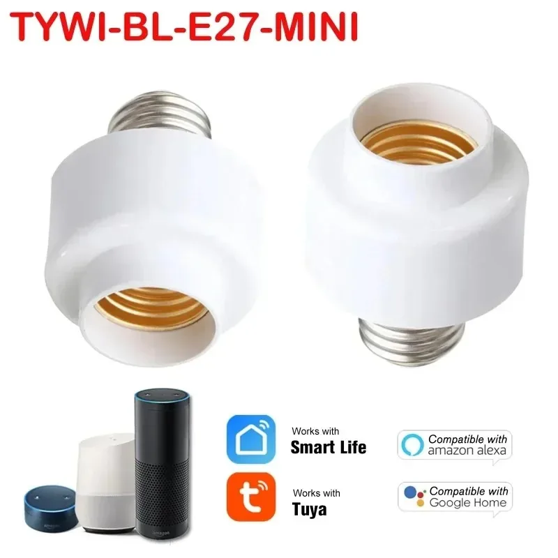 Tuya WIiFi BL E27 Socket Smart Lamp Holder Base Light Bulbs Adapter Kitchen Bedroom Light Switch Alexa Google Home Voice Control